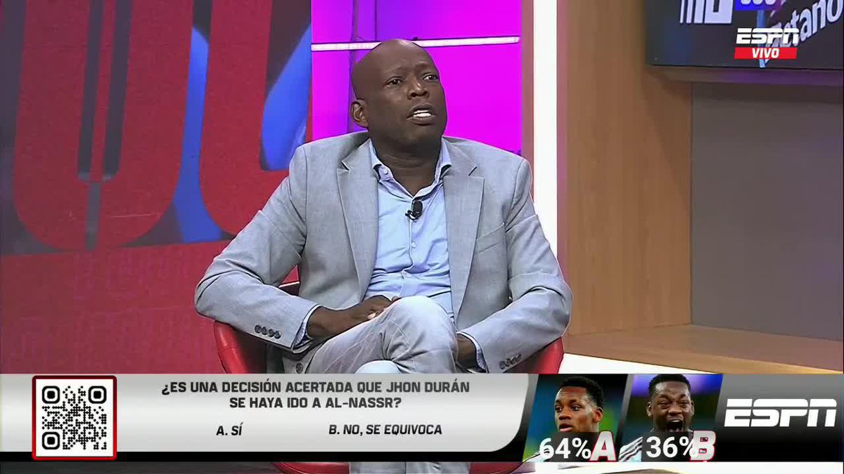 #DURÁN se va al equipo de Cristiano #Ronaldo Al-Nassr "Yo no dejo pasar una oportunidad así" Faustino Asprilla ¿Crees que es el fin de la carrera de Jhon Durán en la élite? ▶️ No te pierdas #ESPNF360COLOMBIA por #DisneyPlus