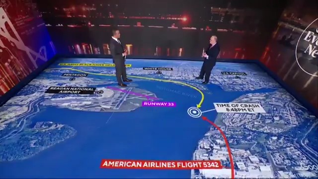 Robert Sumwalt, former chairman of the National Transportation Safety Board, breaks down exactly where the midair collision occurred Wednesday night and what may have been happening on the flight deck of American Airlines Flight 5342.