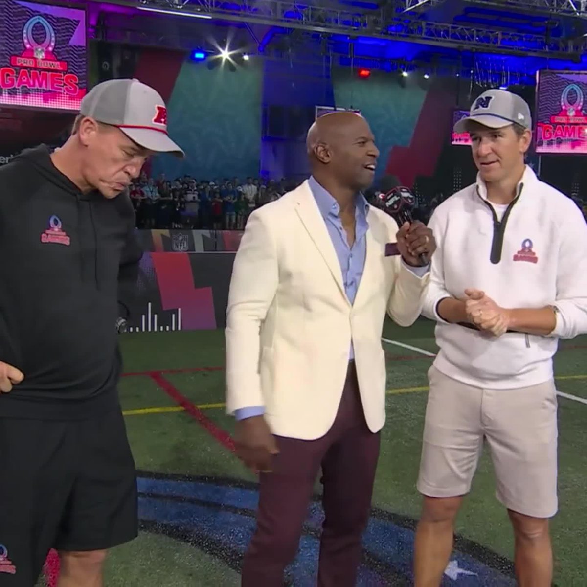 "It's not me winning, it's more Peyton losing." - Eli Manning 😂 📺 #ProBowlGames on ESPN