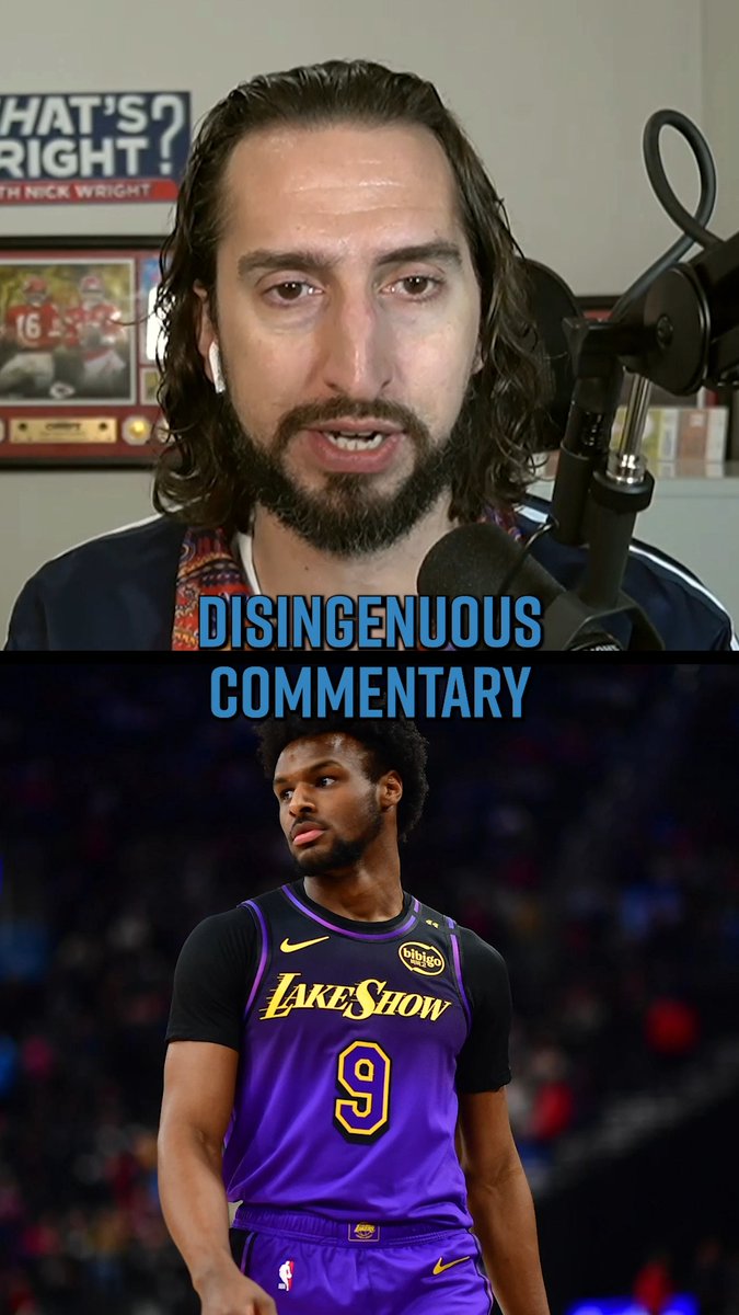 .nick wright has had enough of the disingenuous Bronny James criticism