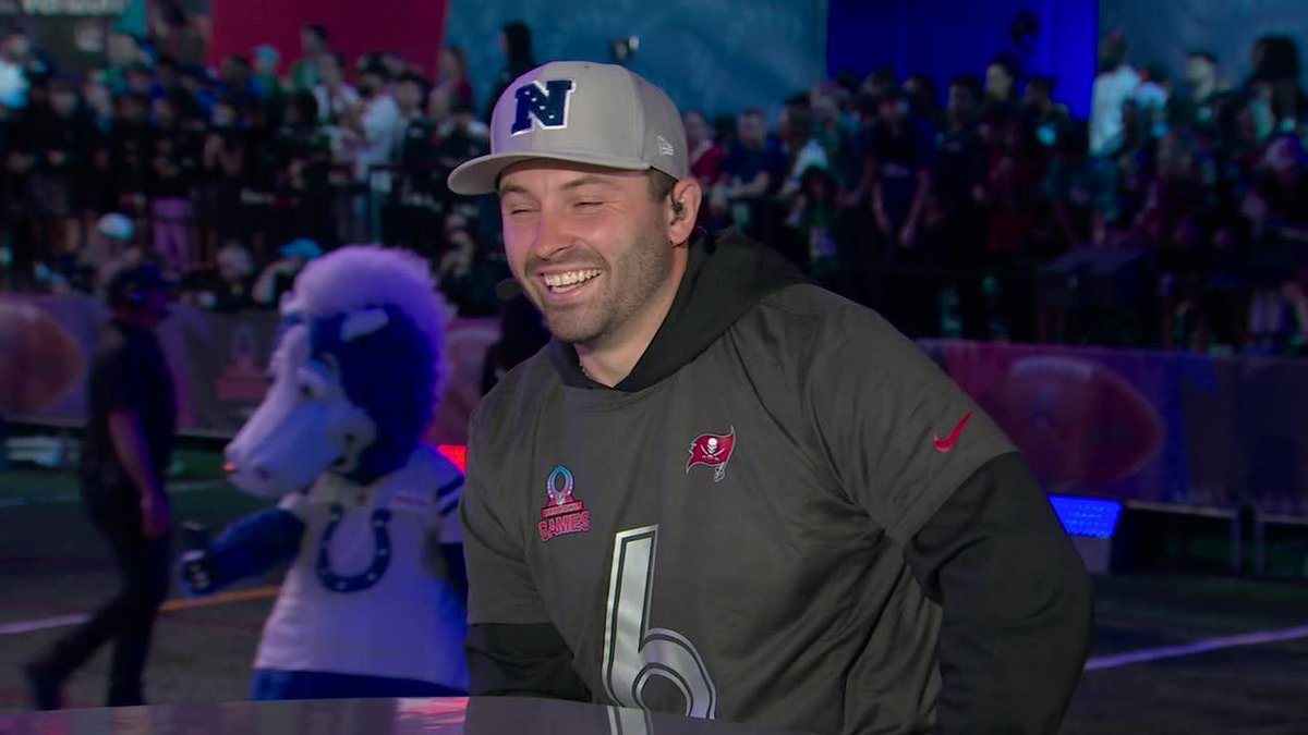 Ryan Clark and Baker Mayfield got jokes at the Pro Bowl 😂 "Fresh from the Bahamas"