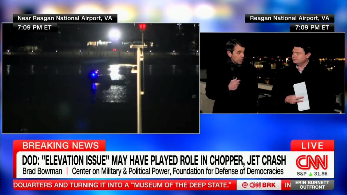 Tonight, FDD's Center on Military & Political Power (CMPP) Senior Director and former Black Hawk pilot Brad Bowman joined CNN's Erin Burnett live from Reagan Airport to analyze the tragic midair collision between a #blackhawk military helicopter and an American Airlines jet. Watch 👇