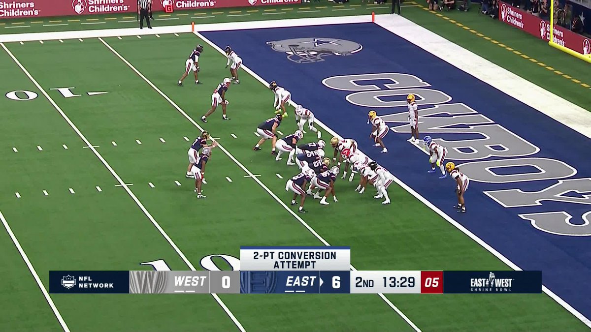 Cam Miller takes it himself for the two-point conversion! NDSU Football 📺: The 100th East-West Shrine Bowl on NFL Network 📱: Stream on NFL+