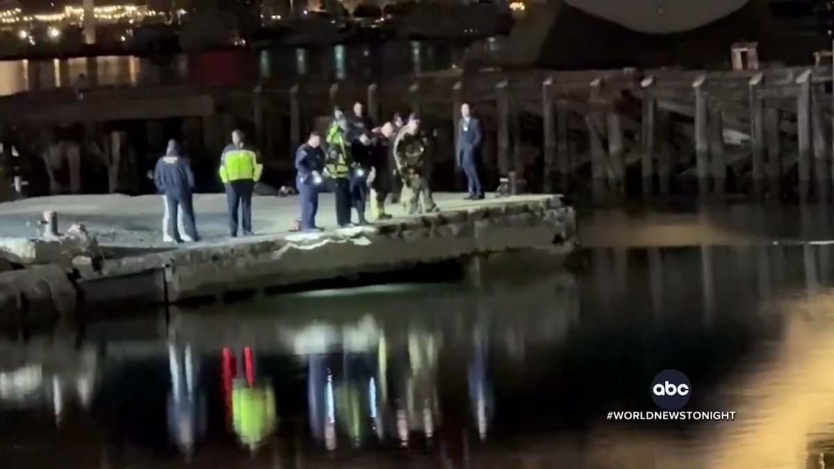 In Washington, D.C., David Muir reports on the catastrophic collision between an American Airlines regional jet and a U.S. Army helicopter that sent both aircraft plummeting into the icy, waist-deep Potomac River water – believed to have killed 67 people.