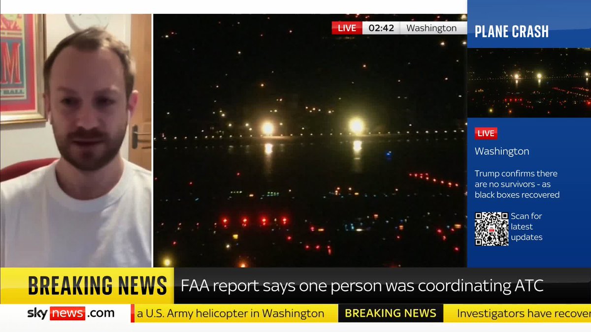 'We keep being told that everything was normal. Everyone was doing what they were supposed to be doing. I find that baffling.' Former air traffic control officer, Matt Smith speaks about the Washington DC plane crash. He adds: 'What I see is a lack of defensive controlling.'