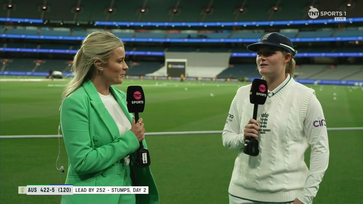 “We have to forget about it” Ryana MacDonald-Gay reacts to England’s fielding display on Day Two… 📺 Watch #AUSvENG on TNT Sports &amp; discovery+ UK