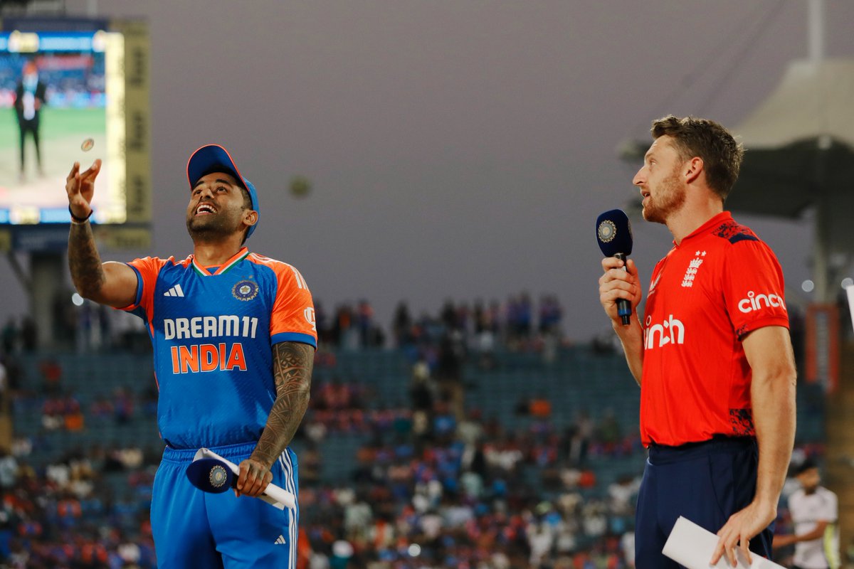 🚨 Toss News 🚨 England elected to bowl against #TeamIndia in the 4⃣th #INDvENG T20I. Follow The Match ▶️ IDFC FIRST Bank