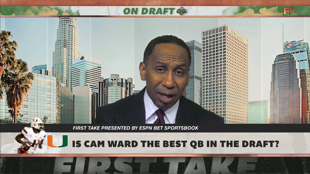 .Stephen A Smith says he would select Cam Ward over Shedeur Sanders in the 2025 NFL draft 👀 "[Shedeur Sanders] is an upgrade from [Brock Purdy] athletically, ... but that's what we're talking about here." 😳