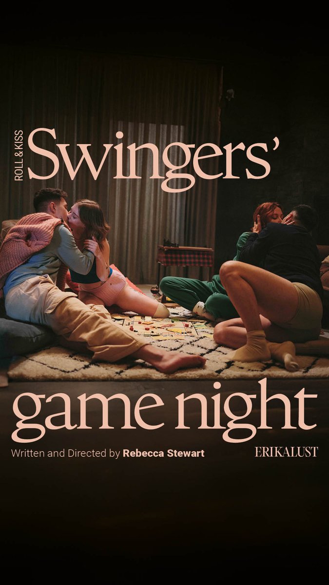 Care to spice up your Monopoly night? 🤭 Don't miss how this couple's game night went from the table to the bedroom in our upcoming release 'Roll & Kiss: Swinger's Game Night' 🎲 Watch it now > 🎬 🎬 #RebeccaStewart 🌟 IM JIMMY BUD🔥🔥 mɪgiː 🔥 cherrycandle Davecandle XBIX/AVN 2026