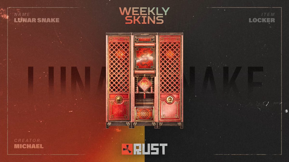 The weekly skin drop is now live, for a limited time only! ⌛🐍🔫 Continuing with the Lunar New Year theme, view the collection here: