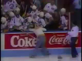 Rob Ray laying into a Nordiques fan who ran onto the ice will never get old
