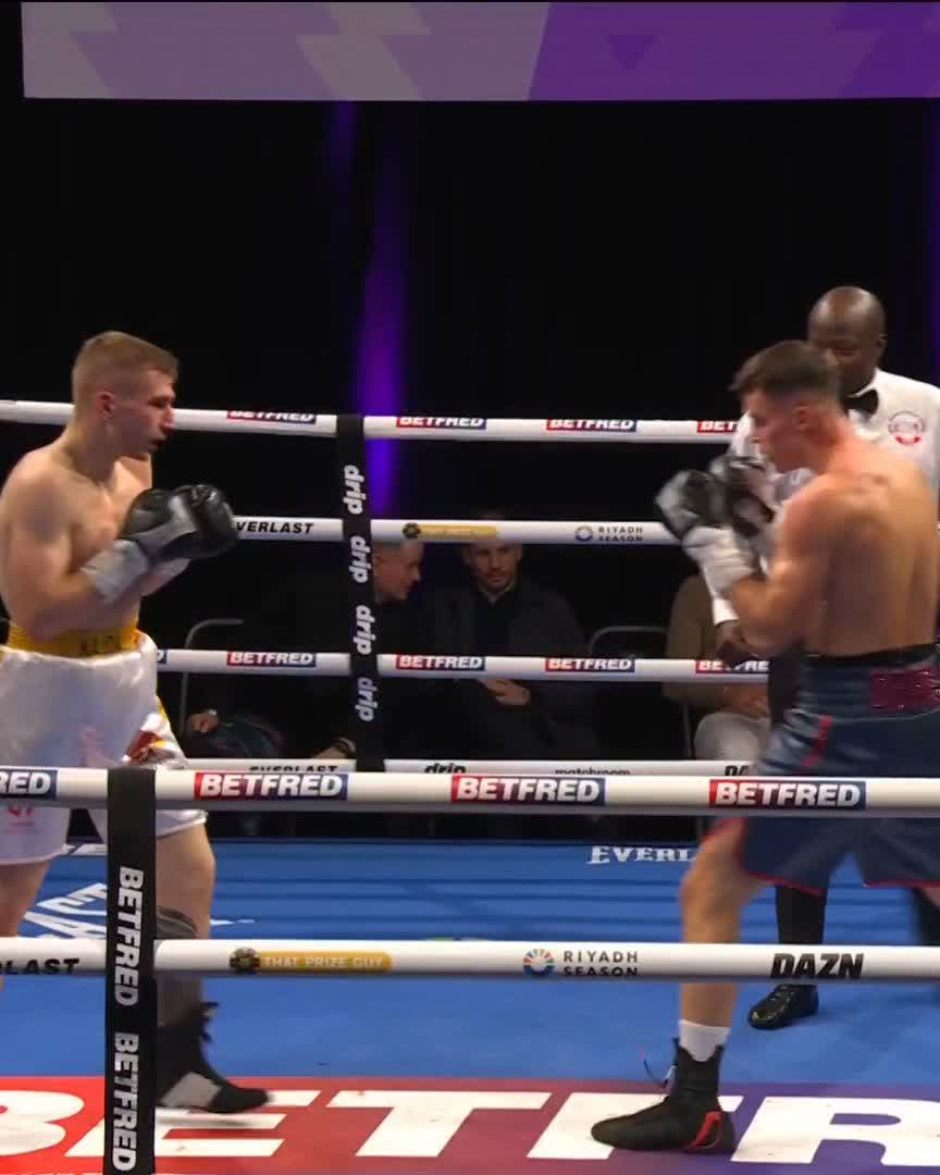Bevan’s a Beast! 💥💥 Taylor Bevan drops and stops Kajda in round two! #NXTGEN #LiddardOsaze