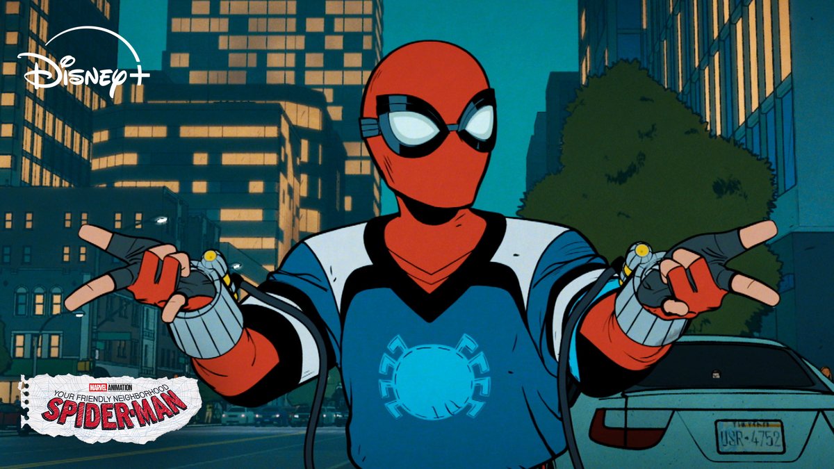 Always ready to fight crime! Marvel Animation's all-new series #YourFriendlyNeighborhoodSpiderMan is now streaming on Disney+.