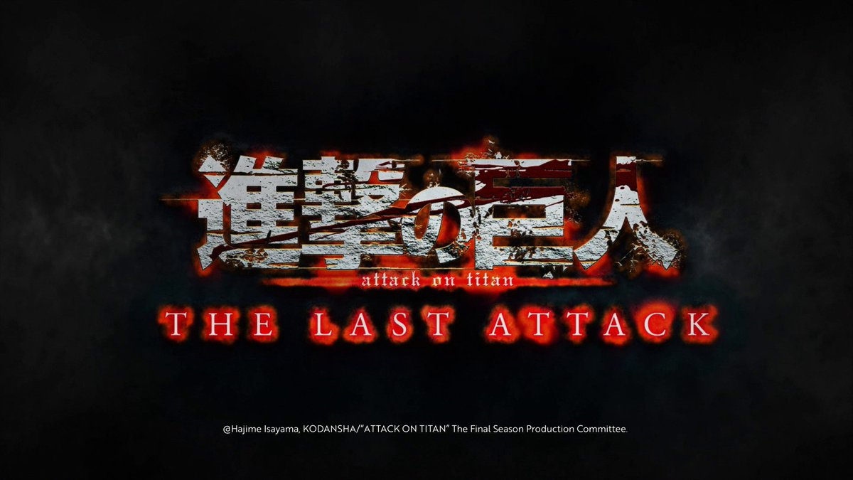 Tickets for Attack on Titan: THE LAST ATTACK are now on sale! Don’t miss out on this once-in-a-lifetime theatrical celebration, only in theatres February 10 for One Day Only! 🎟️ Tickets: