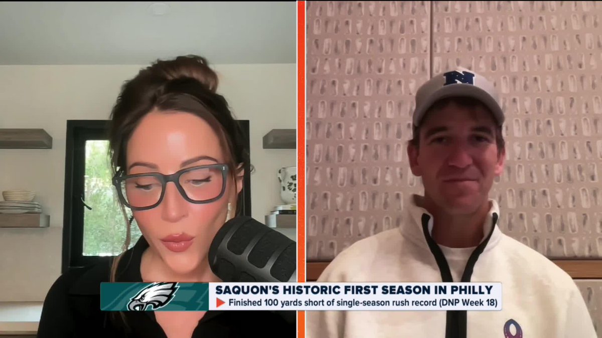 Eli Manning's all-IN on helping the New York Giants find their future QB. Whose tape is he popping in first ??? 👀