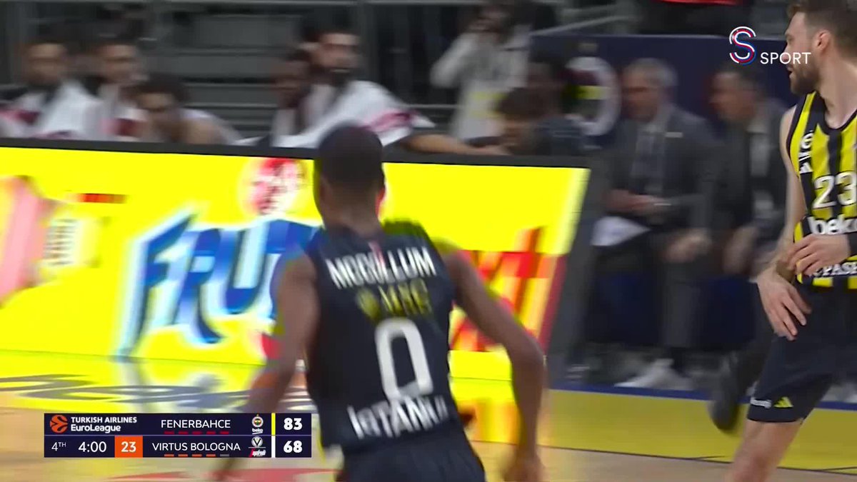 MAÇ SONUCU | Fenerbahçe Beko 95-81 Virtus Bologna Euroleague'de üst üste 6. galibiyetimizi alıyoruz! Tebrikler takım! 💛💙