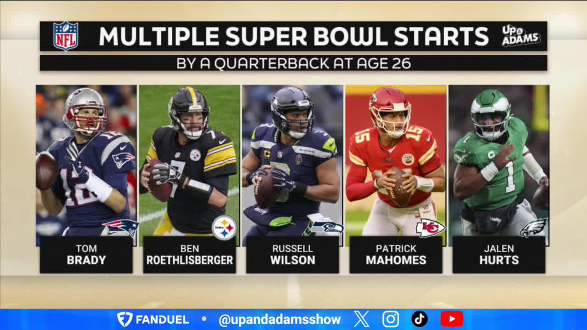 2 Super Bowl appearances by the age of 26 .. Let's put Jalen Hurts growing legacy into focus here, everybody. #FlyEaglesFly