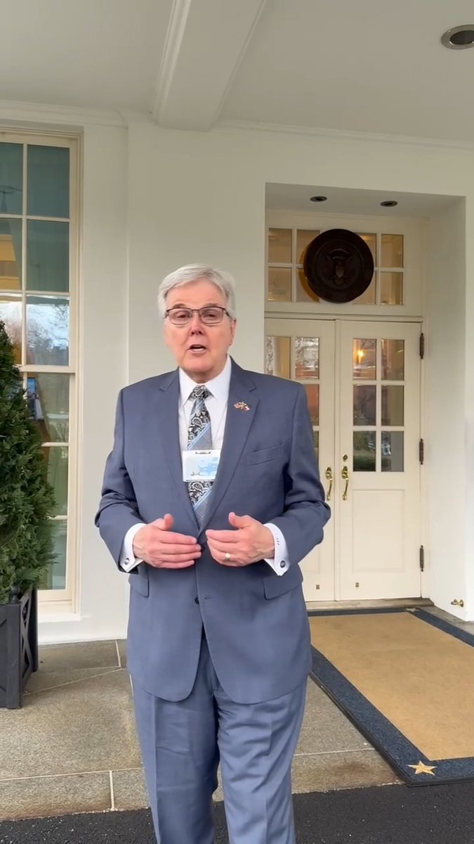 I just concluded a 90-minute lunch in the West Wing with President Donald J. Trump on School Choice with leaders from across the country. The President is all in on School Choice and will help in any way needed to be sure School Choice finally passes through the Texas House. We will pass our School Choice bill, #SB2, out of the Senate next Wednesday. Senator Creighton has done a phenomenal job on this issue. It passed out of his Education Committee this week, 9-2. #txlege