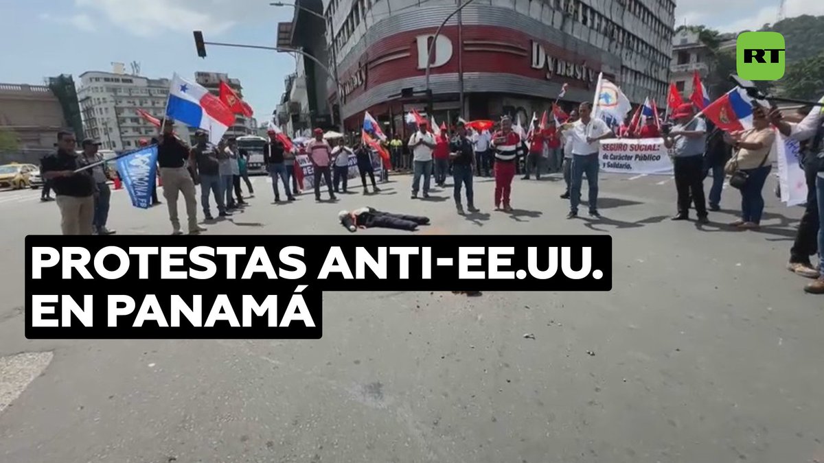 🇵🇦🇺🇸 Protestas anti-EE.UU. en Panama En Panamá aumenta la intensidad de las protestas contra EE.UU. Las personas que salieron a las calles en varios rincones del país expresan indignación ante las amenazas de Donald Trump.