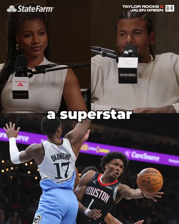 Jalen Green on Amen Thompson: 'If he gets a jumper, like a consistent jumper in this league, it's over... [he's] born to be a superstar' (via Taylor Rooks X)