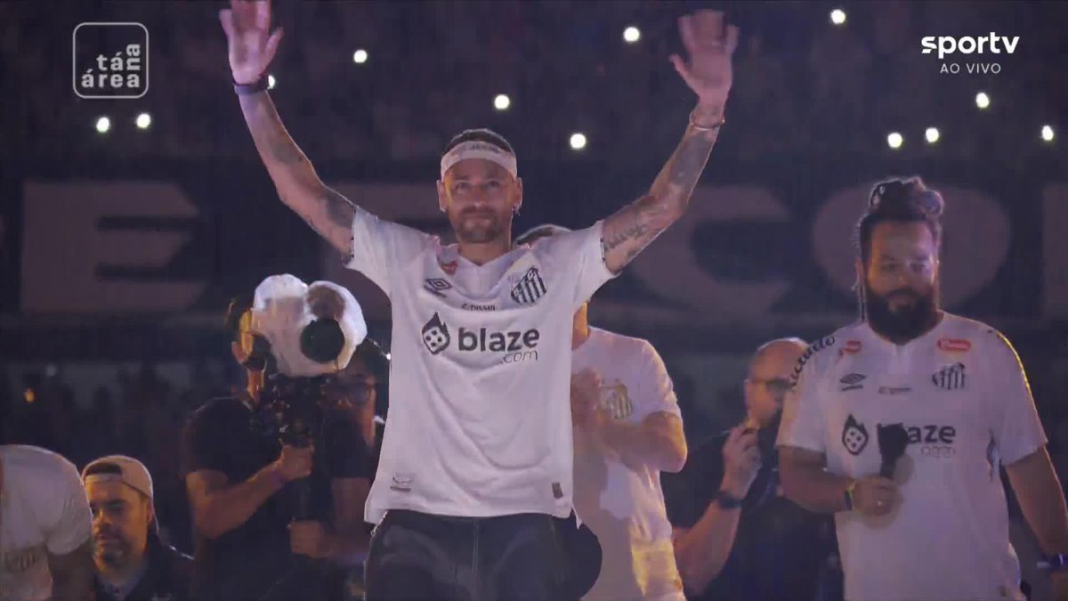 NEYMAR OFICIALMENTE APRESENTADO PELO SANTOS NA VILA BELMIRO. 🎥 sportv | ge