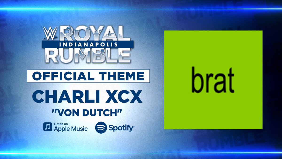 Who's your number one? "Von dutch" by Charli is an Official Theme Song of #RoyalRumble!
