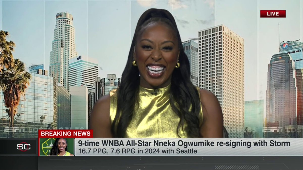 When your sister gets to break your news 🙌 Nneka Ogwumike is re-signing with the Storm, a source tells Chiney Ogwumike ❤️