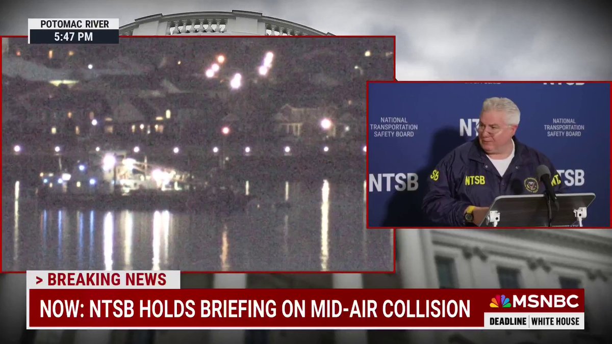 The National Transportation Safety Board has recovered the black box from the military Black Hawk helicopter, Todd Inman, NTSB board member on scene, said during a press conference on the D.C. plane crash. The agency expects a "full extraction" of data from the device.