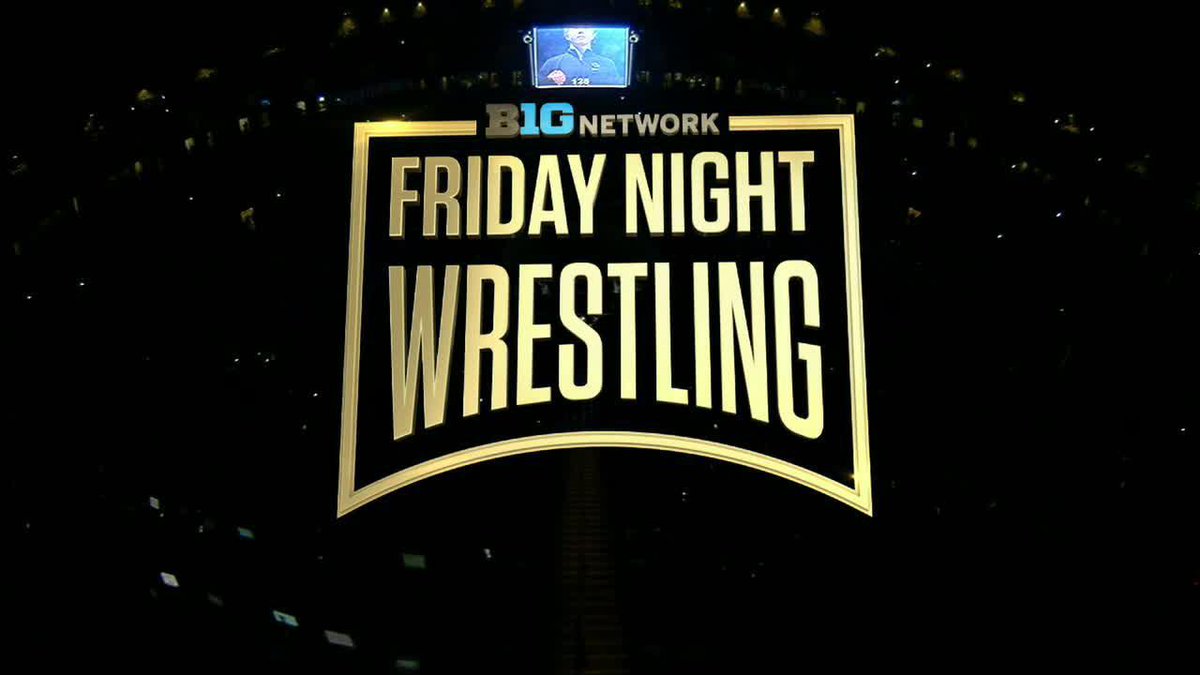 Friday Night Wrestling on the Big Ten Network starts NOW ‼️ Tune in to watch No. 2 Iowa Hawkeye Wrestling take on No. 1 Penn State WRESTLING 📺 #B1GWrestling