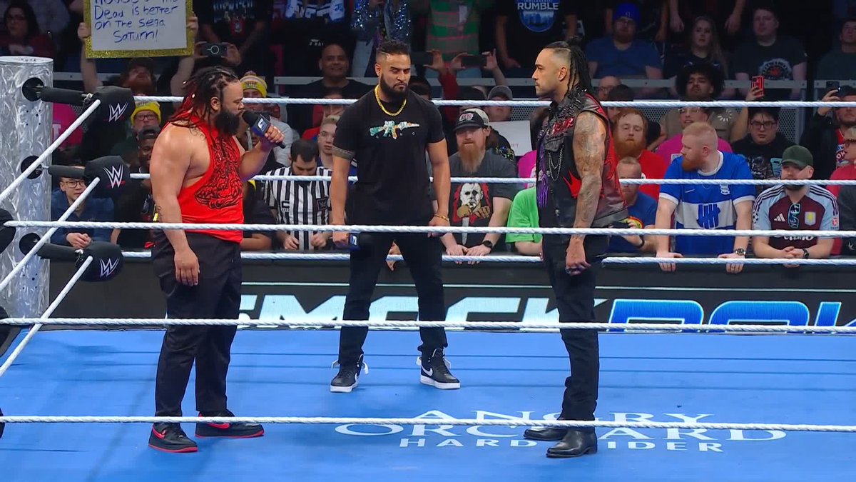 Jacob Fatu and Tama Tonga had to remind Damian Priest who runs SmackDown 😤 #SmackDown