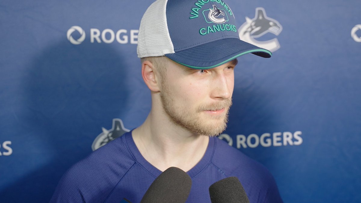 🗣️ Hear from Elias Pettersson following tonight’s game against the Stars. #Canucks | The Province