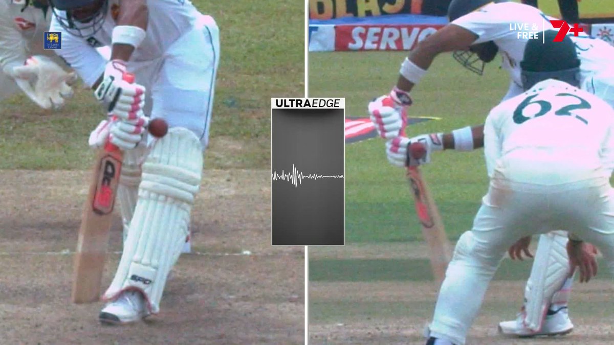 A review gets Australia's third wicket in Galle! Little bit of glove from Chandimal and Lyon gets a big one on the stroke of lunch #SLvAUS