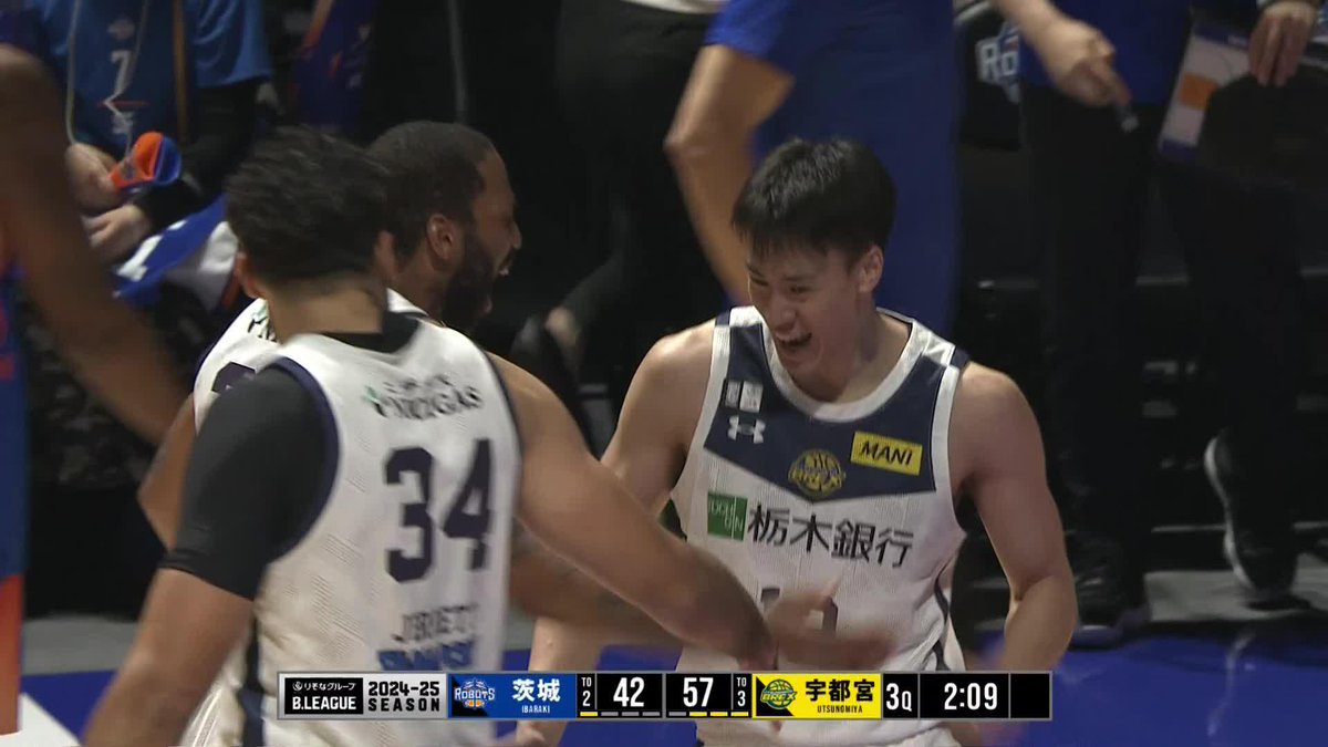 2/1(土) 茨城戦 3Q 速攻から#12 高島選手がボースハンドダンクを叩き込み、吠える！！ ▼バスケットLIVE配信 #高島紳司 #BREX