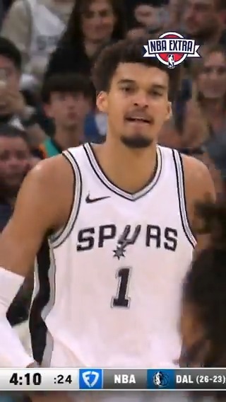 💥 BOOOOM ! 😤 Ce POSTER de Wemby pour les 30 POINTS ! #action #NBAextra