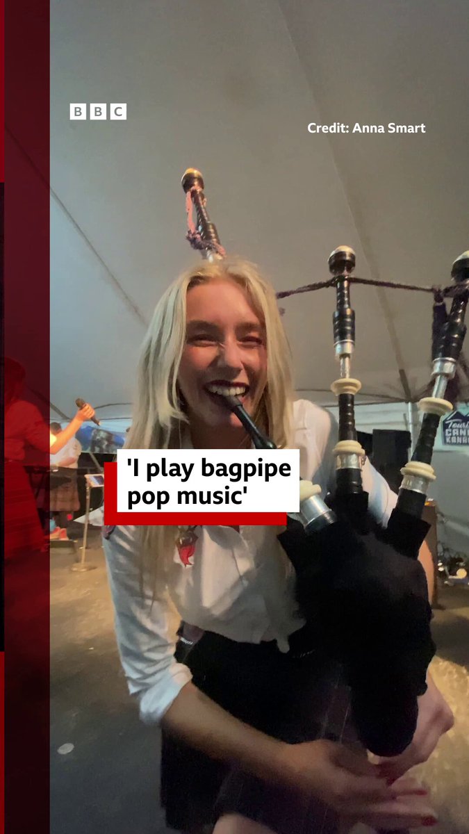 Anna Smart, 24, who is originally from Fife, started playing the bagpipes when she was only six years old. Read more here ➡️