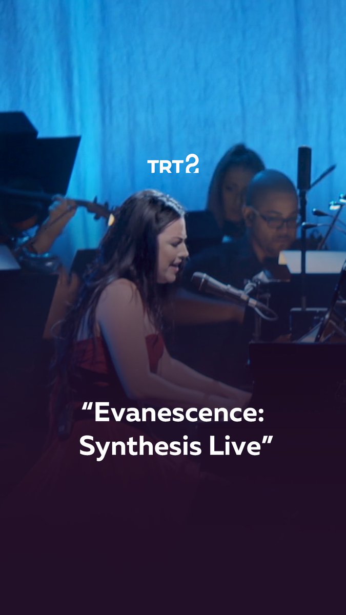 "Lithium"🎵 Amy Lee'yi ve grup performansını dinlemek için TRT 2 ekranlarına davetlisiniz! 🎼 "Evanescence: Synthesis Live" konseri, bu akşam 20.00'de TRT 2'de. 📺