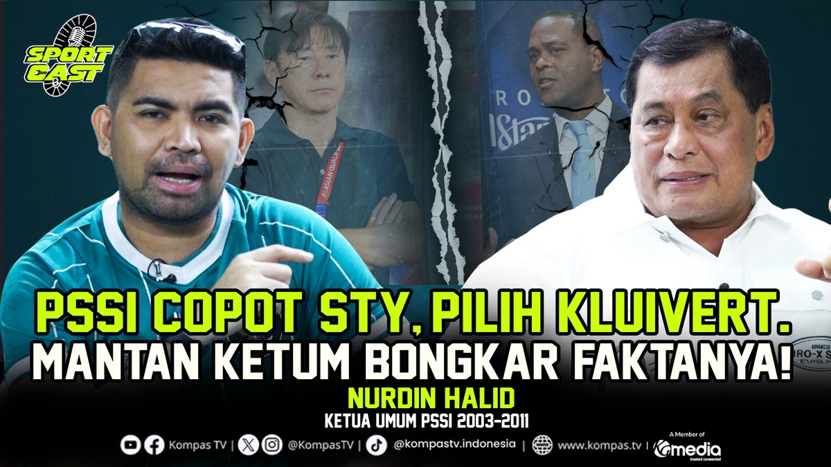 Ketua Umum PSSI 2003-2011, Nurdin Halid ungkap alasan di balik pencopotan STY dan penunjukkan Kluivert. Ia memberikan analisis terhadap prospek timnas Garuda. Simak #SportCast pada malam ini pkl 21.00 WIB di Youtube Channel Pop News KompasTV ▶️