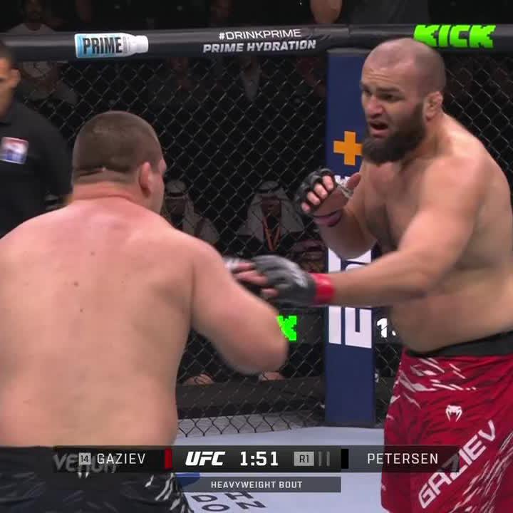 ONE PUNCH KO FROM SHAMIL GAZIEV 😱 #UFCSaudiArabia