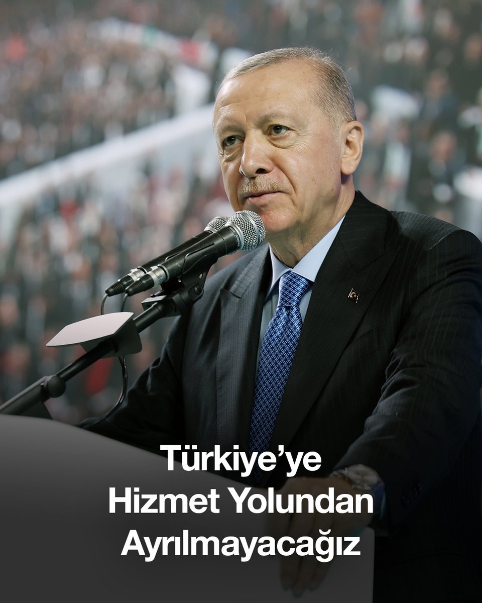 İnşallah son nefesimize kadar Türkiye’ye ve Türk milletine hizmet yolundan ayrılmayacak; bu kutlu yolda sapmadan, eğilmeden, bükülmeden dimdik yürüyeceğiz.