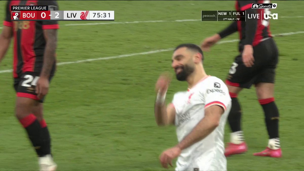Mo Salah is ridiculous 😱 (via NBC Sports Soccer)
