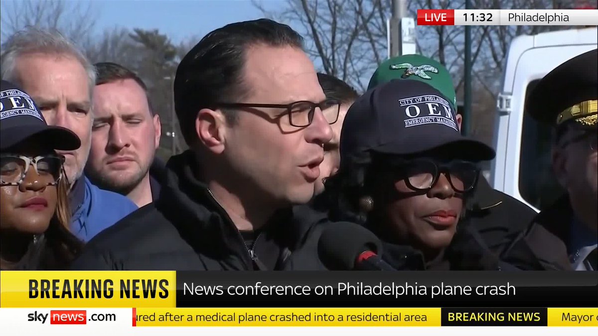 🚨PENNSYLVANIA GOVERNOR ON PHILADELPHIA PLANE CRASH: WE’RE WORKING AROUND THE CLOCK TO KEEP PEOPLE SAFE Gov Shapiro: "This is neighbors looking out for one another together."