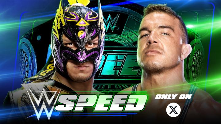 TODAY on #WWESpeed! The #WWESpeed Championship is on the line! Will Dragon Lee retain, or will Chad Gable emerge as the new champion? 🏆