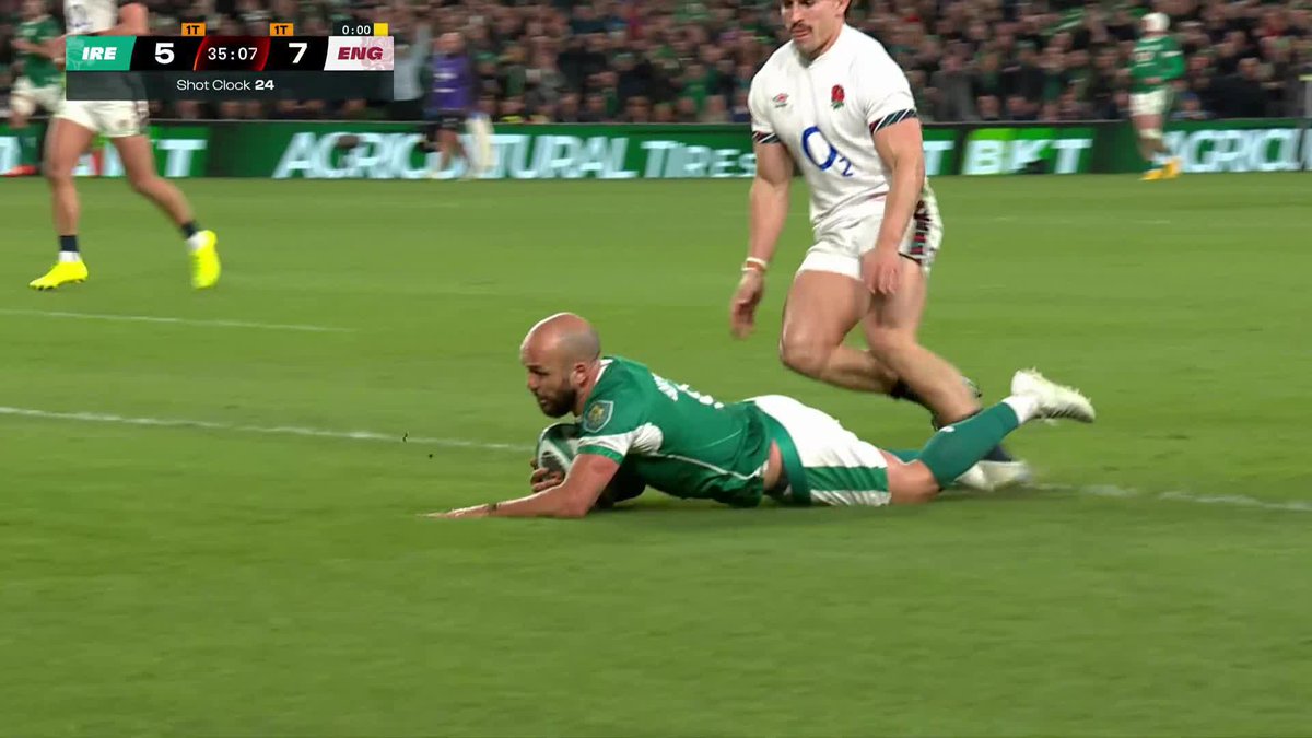 Killer left step from Jamison Gibson-Park #IREvENG