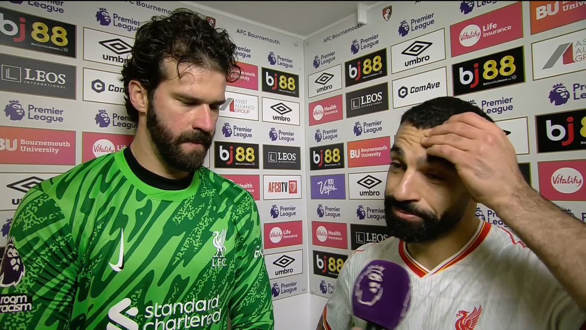 "We need to stay humble" 💬 Mohamed Salah reacts after scoring twice in Liverpool's victory at Bournemouth 🔴