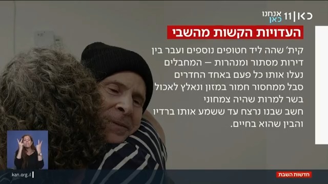 קית' סיגל הועבר בין דירות מסתור ושמע ברדיו שבנו שי בחיים, עופר וירדן היו בתחילת השבי בכלובים: איתי בלומנטל 🇮🇱 Itay Blumental על תנאי השבי הקשים של ירדן ביבס, קית' סיגל ועופר קלדרון #חדשותהשבת