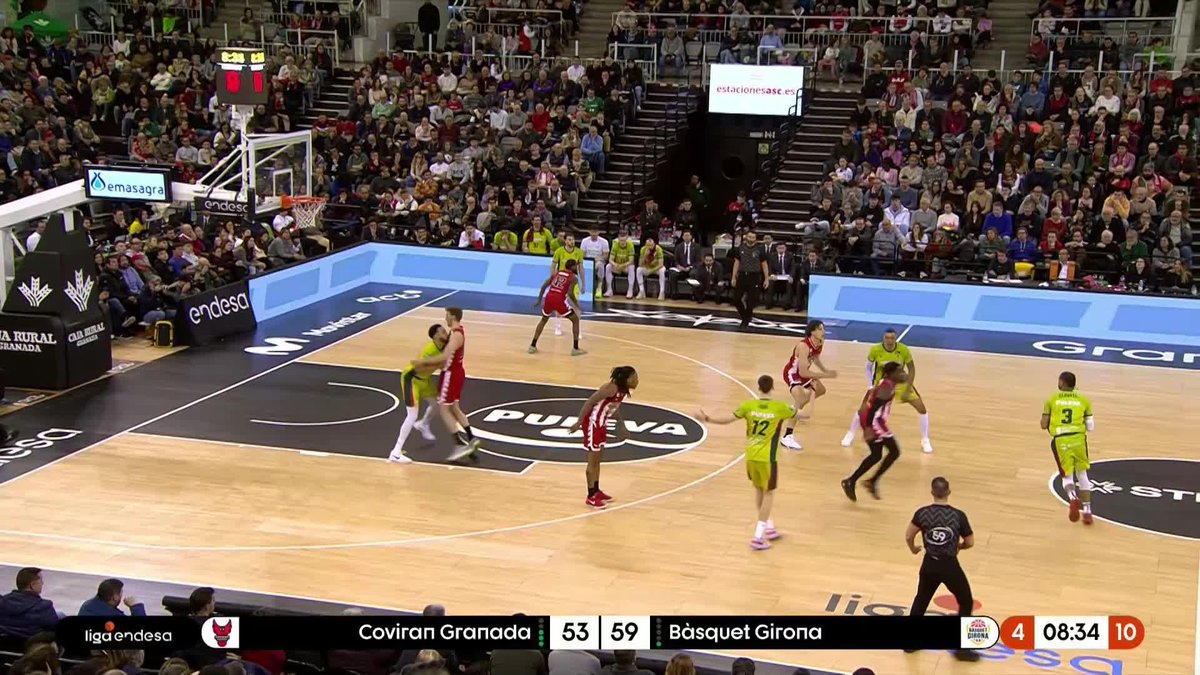 🤯🤯🤯🤯🤯🤯🤯 NOOOOOO, NO, NO, NO TREMENDO TAPÓN DE FRAN CÁFFARO 📺 Movistar Plus+ | Bàsquet Girona #LigaEndesa | #ConectaConTuPasion