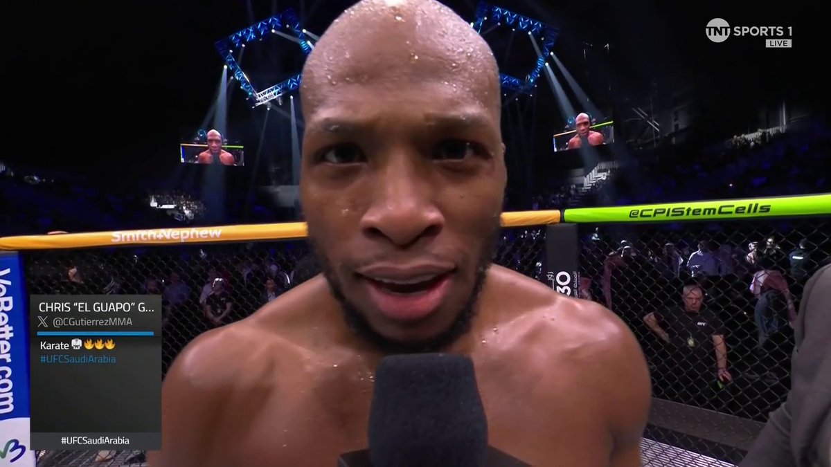 "Look at me! I am the Captain now!" - MVP 🏴‍☠️ #UFCSaudiArabia | Live on TNT Sports &amp; discovery+