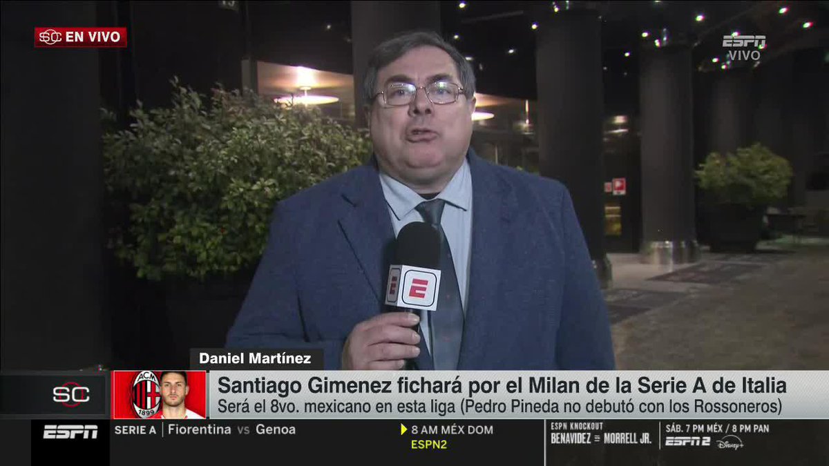 🚨 ¡MAÑANA OFICIALIZAN EL FICHAJE DE SANTIAGO GIMÉNEZ! 🚨 El Bebote llegó a Milan para realizar pruebas médicas e integrarse al cuadro rossonero. Todos los detalles con Daniel Martínez desde Italia 🇮🇹