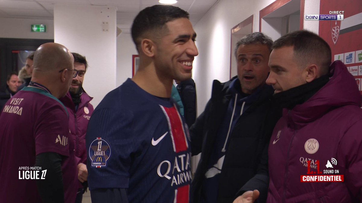 Les images parlent d’elles-mêmes 🥶 entre Luis Enrique et Presnel Kimpembe. On sait pourquoi… #PSG