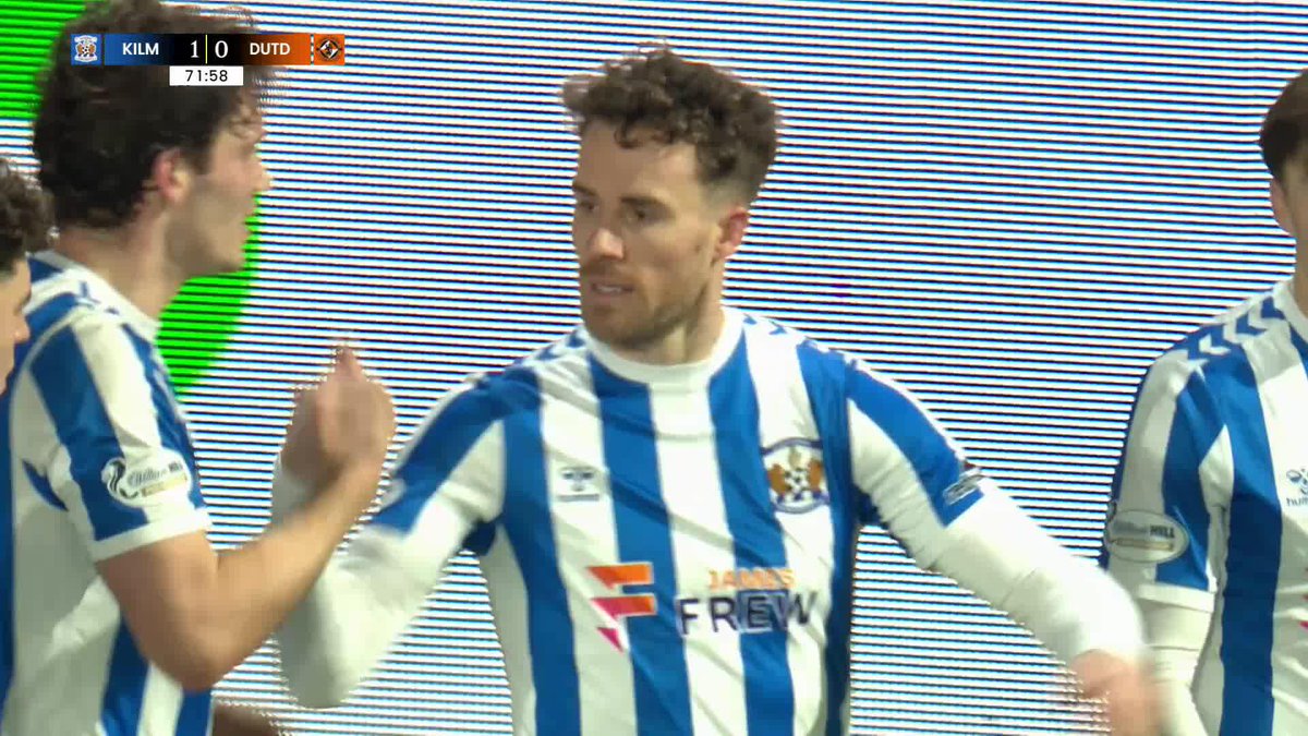 Marley Watkins gets above the goalkeeper to open the scoring! 🔵⚪ Kilmarnock FC get the breakthrough well into the second half 👏 SPFL